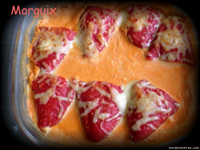 Receta de Pimientos del piquillo rellenos de queso Receta de Pimientos del piquillo rellenos de queso