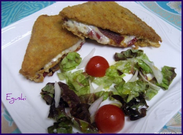 Receta de Sándwiches empanados Receta de Sándwiches empanados