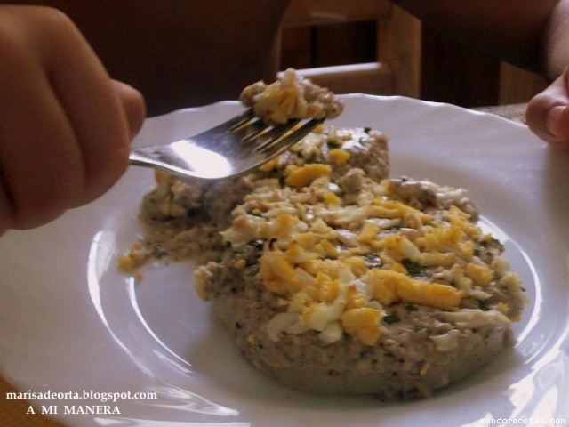 Receta de Merluza con salsa de almendras Receta de Merluza con salsa de almendras