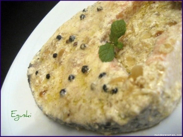 Receta de Salmón a la pimienta (FussionCook) Receta de Salmón a la pimienta (FussionCook)