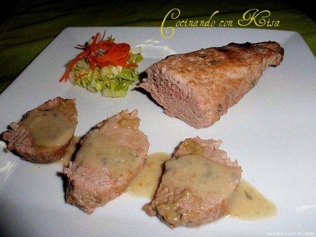 Receta de SOLOMILLO AL ROQUEFORT CON WHISKY (fussioncook) Receta de SOLOMILLO AL ROQUEFORT CON WHISKY (fussioncook)