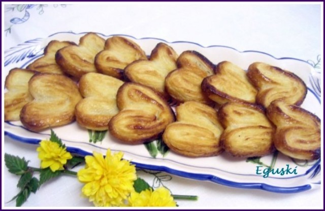 Receta de Palmeras de hojaldre Receta de Palmeras de hojaldre