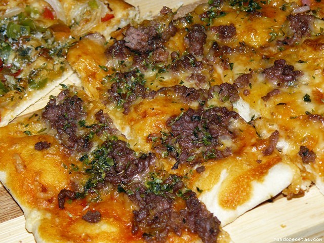 Receta de Pizza de carne Receta de Pizza de carne