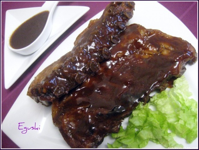Receta de Costilla de cerdo caramelizada (FussionCook)