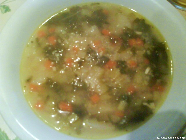 Receta de SOPA DE VERDURAS CON COUS-COUS Receta de SOPA DE VERDURAS CON COUS-COUS