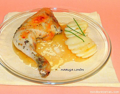 Receta de Pollo asado a la naranja. Receta de Pollo asado a la naranja.