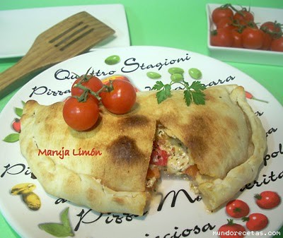 Receta de Calzone con salami Receta de Calzone con salami