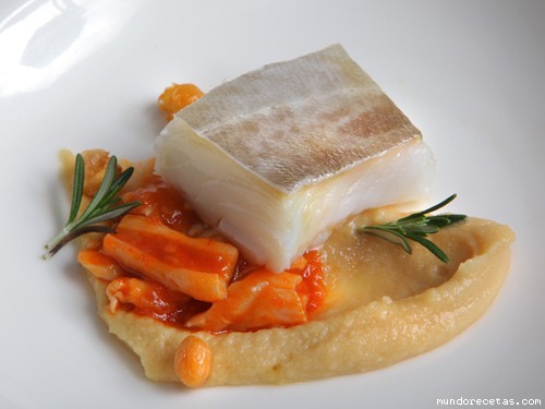 Receta de Lomo de bacalao, callos y garbanzos Receta de Lomo de bacalao, callos y garbanzos