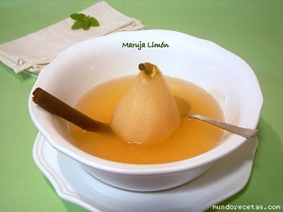 Receta de Peras con miel y limón Receta de Peras con miel y limón