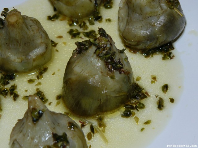 Receta de Alcachofas marinadas