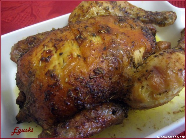 Receta de Pollo asado con especias (Horno Turbo Convección) Receta de Pollo asado con especias (Horno Turbo Convección)