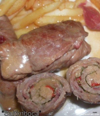 Receta de Saltimboca de Borgia y de mi casa Receta de Saltimboca de Borgia y de mi casa