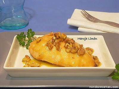 Receta de Pollo con nueces Receta de Pollo con nueces