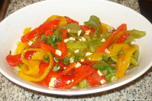 Receta de Pimientos asados (Italia) Receta de Pimientos asados (Italia)