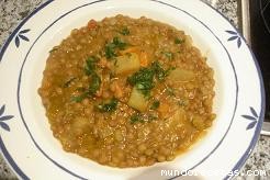 Receta de Lentejas con verduras (Italia) Receta de Lentejas con verduras (Italia)