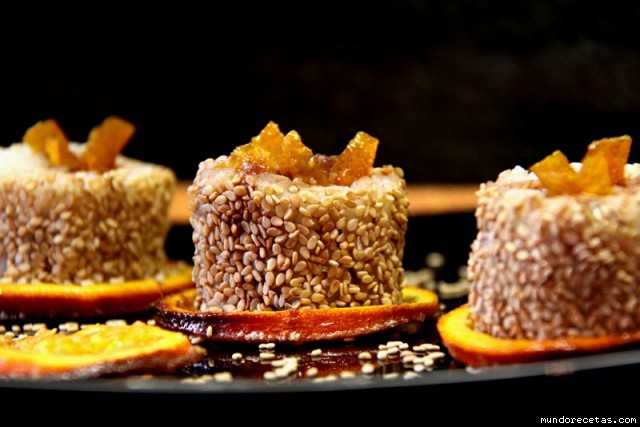 Receta de SUSHI DE CHOCOLATE Y NARANJA Receta de SUSHI DE CHOCOLATE Y NARANJA