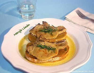 Receta de Chuletas de cerdo al vino