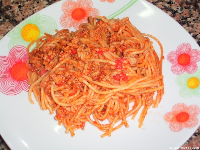 Receta de Spaguetis en gmd Receta de Spaguetis en gmd