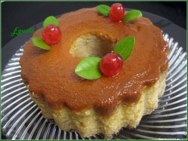 Receta de Pudding de pan y nueces (FussionCook) Receta de Pudding de pan y nueces (FussionCook)
