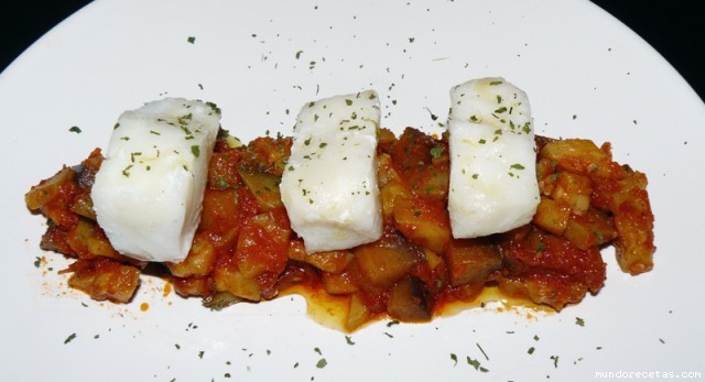 Receta de Pisto con bacalao Receta de Pisto con bacalao