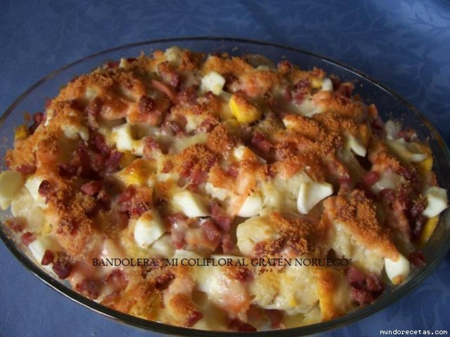 Receta de Mi coliflor al gratén noruego Receta de Mi coliflor al gratén noruego