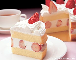 Receta de Short Cake - Tarta de fresas Receta de Short Cake - Tarta de fresas