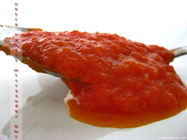 Receta de Salsa de tomate (microondas) Receta de Salsa de tomate (microondas)
