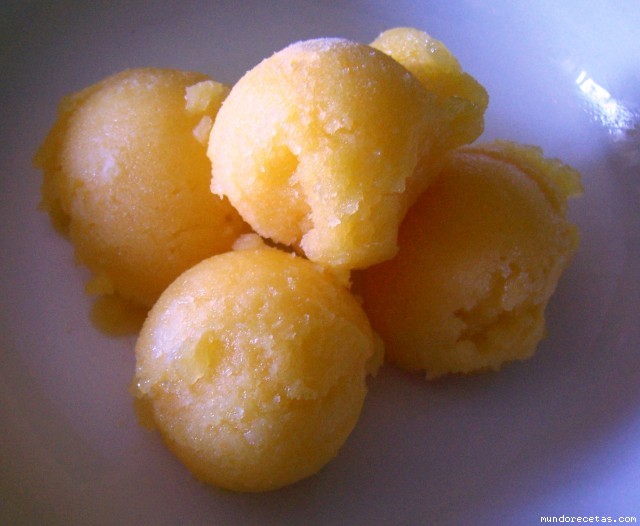 Receta de Sorbete de Mango Receta de Sorbete de Mango