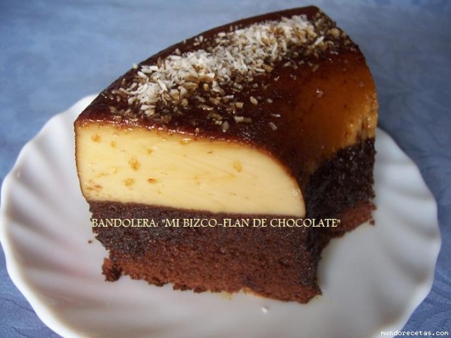 Receta de Mi bizco-flan de chocolate Receta de Mi bizco-flan de chocolate