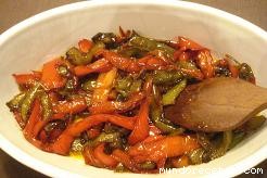 Receta de Pimientos agridulces Receta de Pimientos agridulces