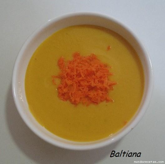 Receta de Crema fría de zanahoria Receta de Crema fría de zanahoria