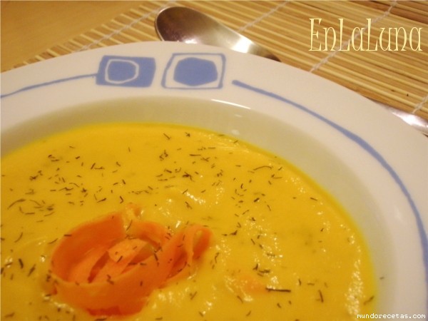 Receta de Crema fra de zanahoria y eneldo