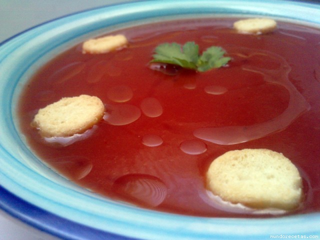 Receta de Sopa de tomate (Capisi) Receta de Sopa de tomate (Capisi)
