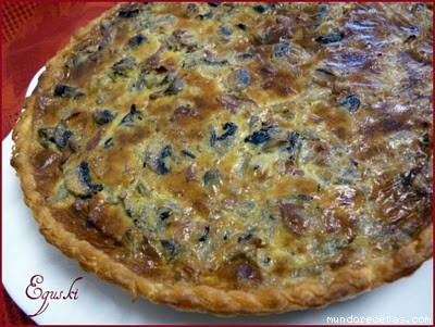 Receta de Hojaldre con championes y panceta