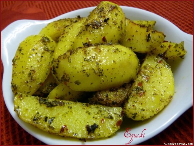 Receta de Patatas a chimichurri (Fussioncook) Receta de Patatas a chimichurri (Fussioncook)