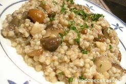 Receta de Sopa de trigo saraceno con setas Receta de Sopa de trigo saraceno con setas