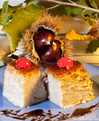 Receta de Pudin de castañas y almendras (Thermomix y tradicional) Receta de Pudin de castañas y almendras (Thermomix y tradicional)