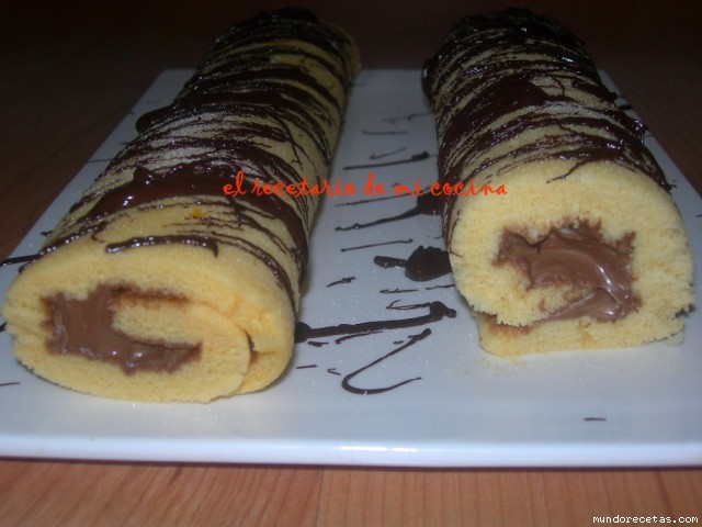 Receta de Brazo gitano de nocilla Receta de Brazo gitano de nocilla