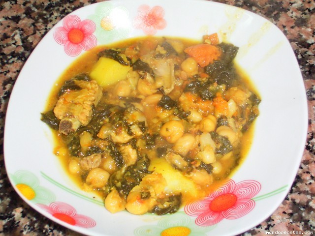 Receta de POTAJE con costillitas y verduras en GMD, foto Receta de POTAJE con costillitas y verduras en GMD, foto
