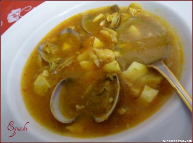 Receta de Sopa de pescado Eguski Receta de Sopa de pescado Eguski