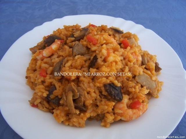 Receta de Mi arroz con setas Receta de Mi arroz con setas