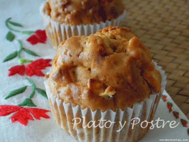 Receta de Muffins de Manzana Ligeros