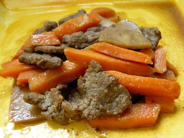 Receta de Salteado oriental de ternera con verduras Receta de Salteado oriental de ternera con verduras