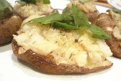 Receta de Setas rellenas de bacalao (Champignon ripieno di baccalá) Receta de Setas rellenas de bacalao (Champignon ripieno di baccalá)