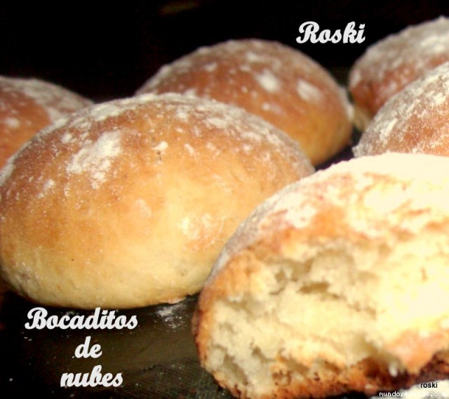 Receta de Bocaditos de nubes Receta de Bocaditos de nubes