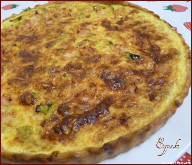 Receta de Tartaleta de cebolla, calabacín y pechuga de pavo Receta de Tartaleta de cebolla, calabacín y pechuga de pavo