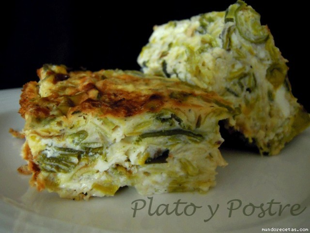Receta de Pastel de Puerros (Prasopita) Receta de Pastel de Puerros (Prasopita)