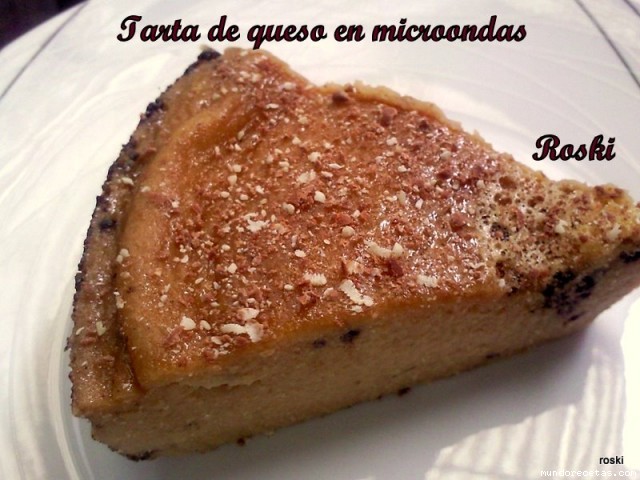 Receta de Tarta de queso y galletas en microondas -----------o horno