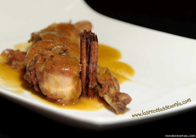 Receta de CONEJO A LA CANELA by Xonia Receta de CONEJO A LA CANELA by Xonia