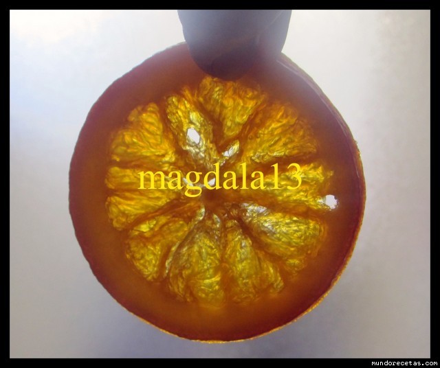 Receta de naranja confitada
